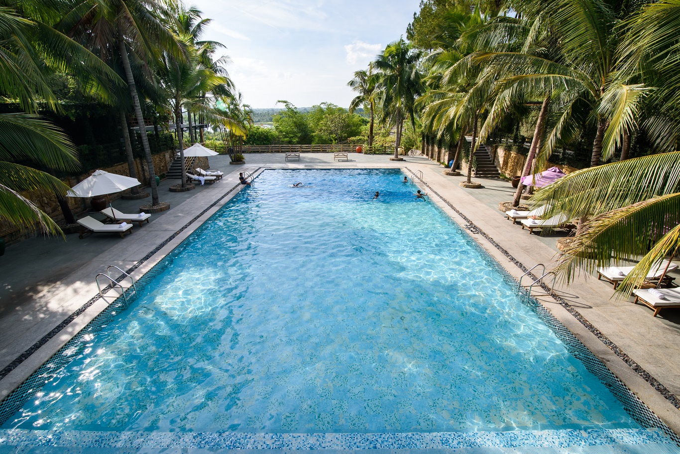 Swimming at our main swimming pool